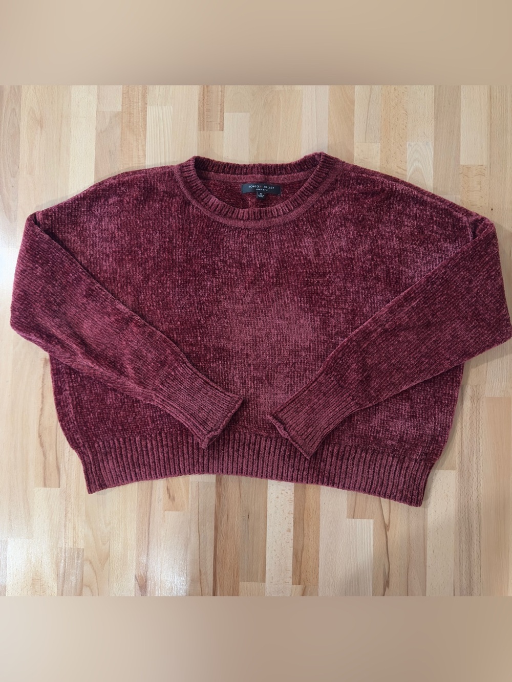 Romeo + Juliet Cozy Chenille Crewneck Sweater